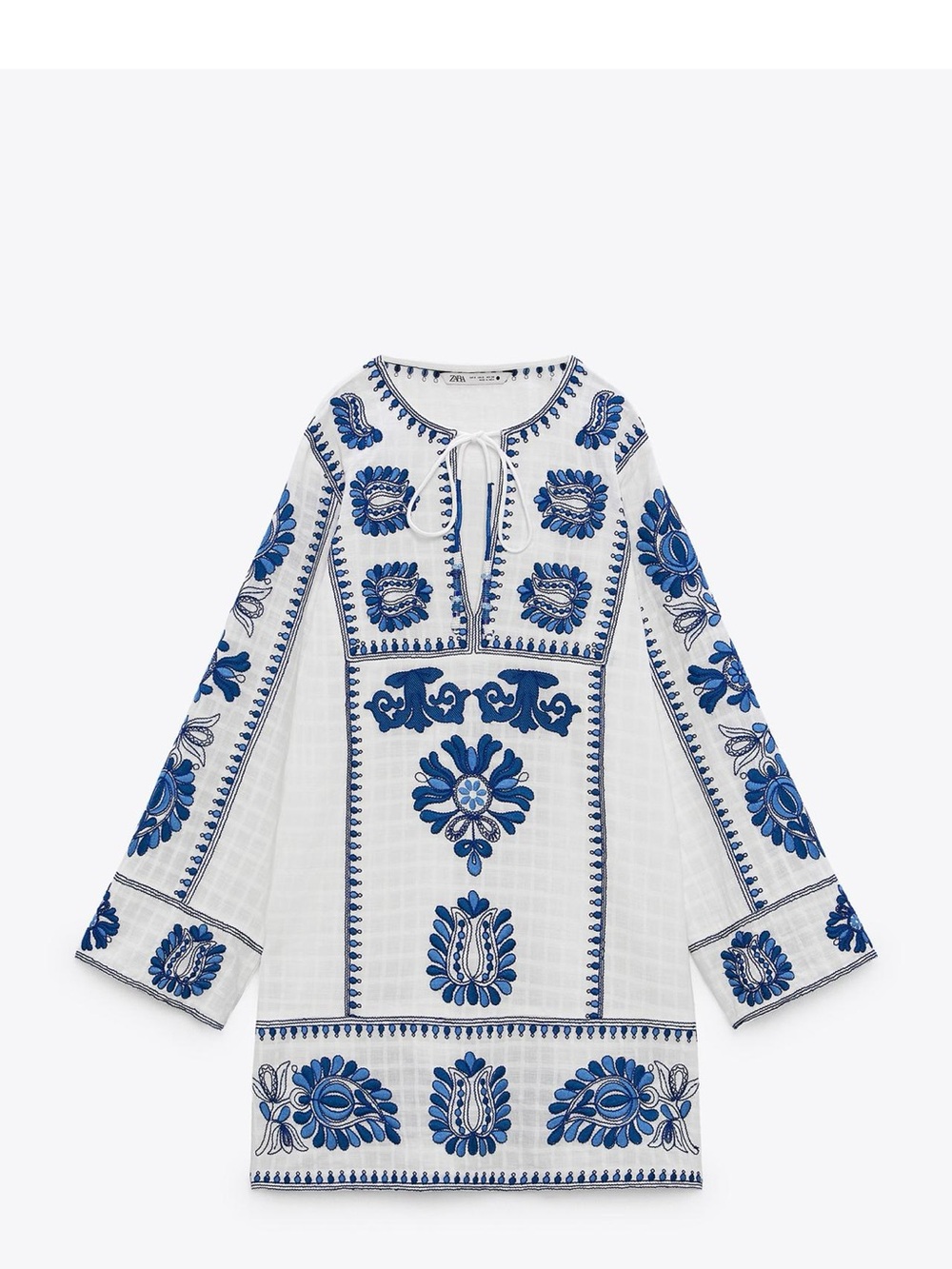 Zara Short Embroidered Dress